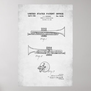 Patente - Trompete - Poster