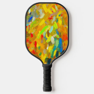 Patilho de Pickleball com pintura amarela