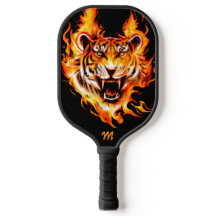 Patilho de Pickleball de Monograma Flaming Tiger