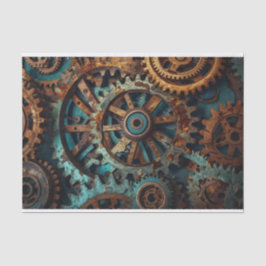 Patina Rusty Gears - Papel de Decoupage