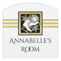 Patinação no Gelo Brilho Dourado Preto Branco