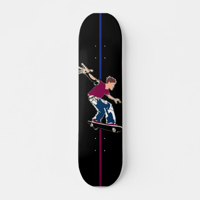 Patinador no Escuro - skate (Frente)