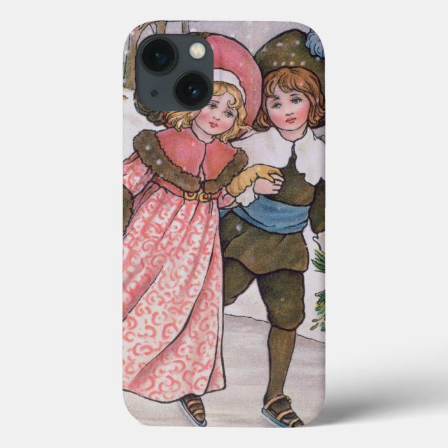 Patinagem da menina e do menino (Verso)