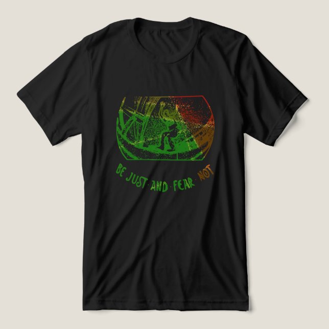 Patinar em linha Be Just and Fear Not (Design frontal)