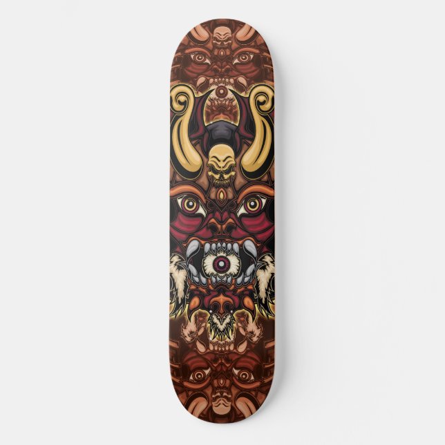 Patineta Máscara de Dragon skate (Frente)