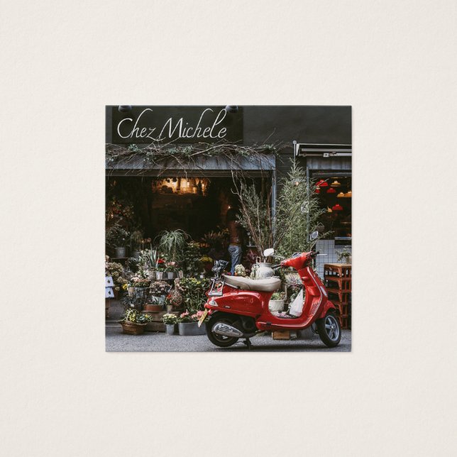 Patinete do motor vermelho Vintage (Frente)