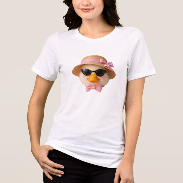 Patinho de Verão Legal com Óculos de Sol (Frente)