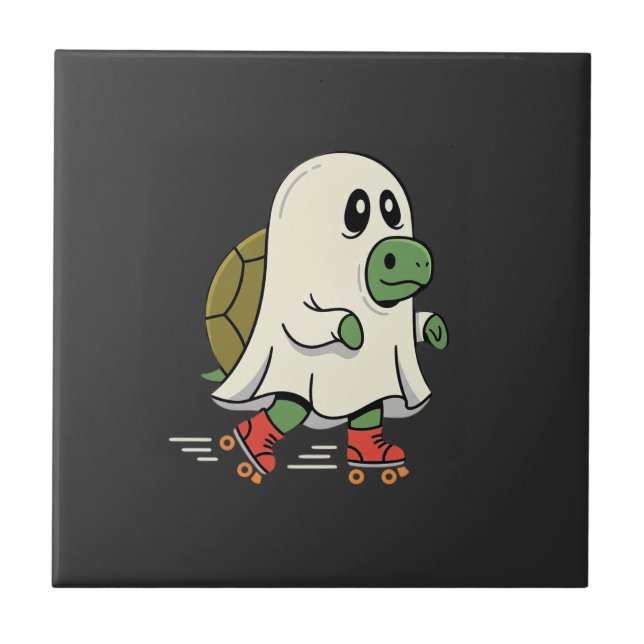 Patins Ghost Turtle Design de Halloween_1 (Frente)