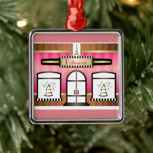 Pâtisserie Francesa Torre Eiffel Paris Enfeite (Árvore)