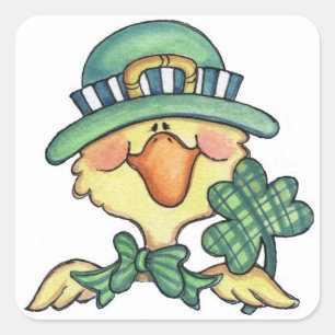 Pato afortunado - etiquetas