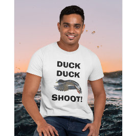 Pato ATIRADO! Camisa de caça de homens