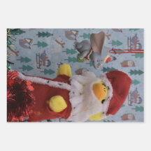 Pato Danny Papai Noel. Enfeite de árvore