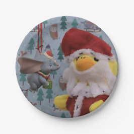 Pato Danny Papai Noel. Pratos de Papel