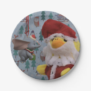 Pato Danny Papai Noel.   Pratos de Papel