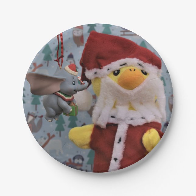 Pato Danny Papai Noel. Pratos de Papel (Frente)
