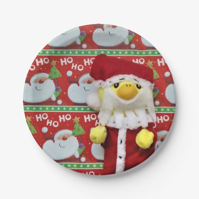Pato Danny Papai Noel. Pratos de Papel (Frente)