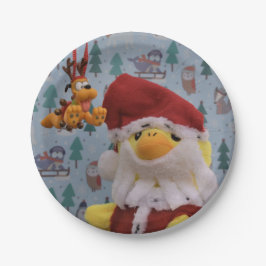 Pato Danny Papai Noel. Pratos de Papel