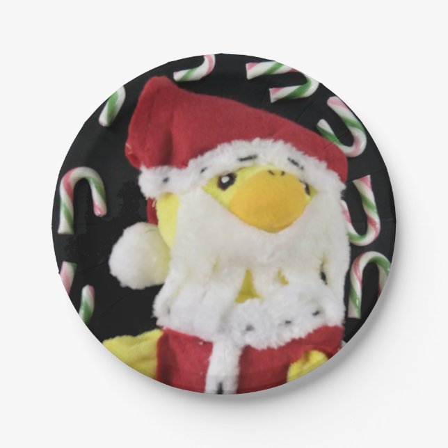 Pato Danny Papai Noel. Pratos de Papel (Frente)