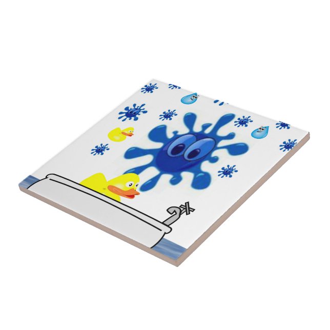 Pato de Azulejo cerâmico (Lateral)