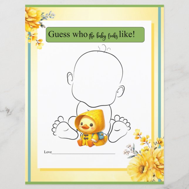 Pato de Borracha Bonito Que Bebê Parecerá Jogo (Frente)