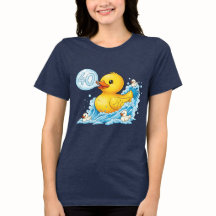 Pato de borracha com camisa de bingo 40 bolha