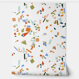 Pato de Borracha Padrão de Terrazzo Ilustrado Mode