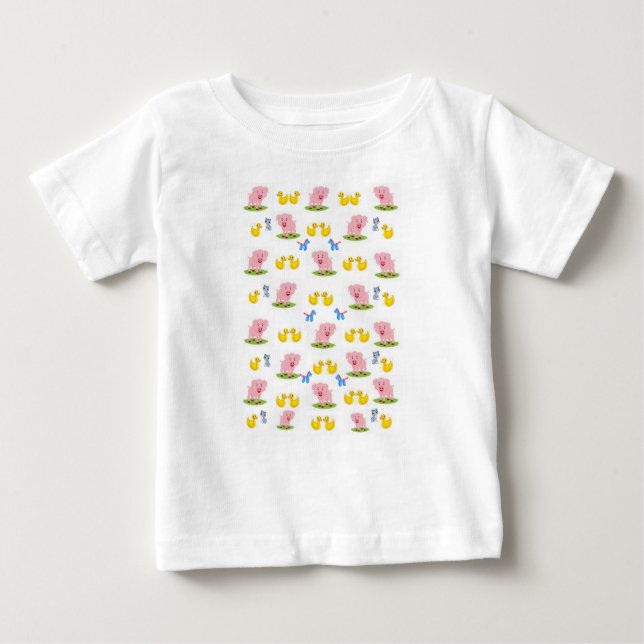 Pato de Camiseta de Bebê (Frente)