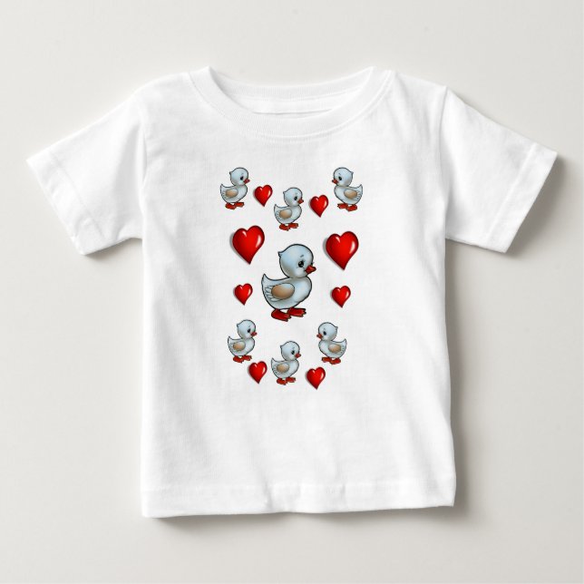 Pato de Camiseta de Bebê (Frente)