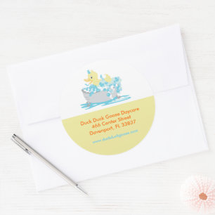 Pato Ducky em etiquetas de endereço personalizada