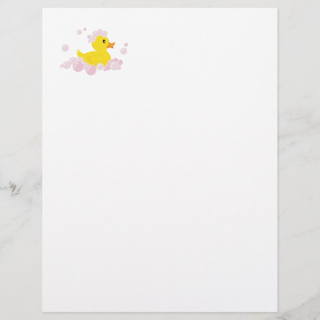 Pato em Bolhas Rosa (Frente)