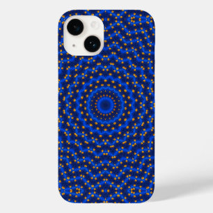 Pato em caleidoscópio azul