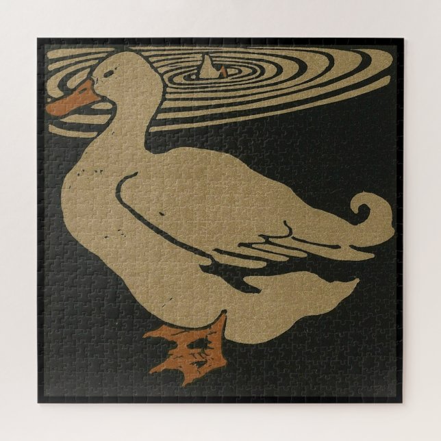 Pato - Imagem de Animais Quadrados Quebra-cabeça d (Horizontal)