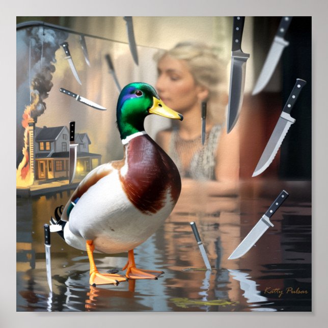 "Pato Inflável" Poster Katty Pulsar (Frente)