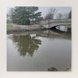 Pato Na Quebra-cabeça Do Jigserra De Água