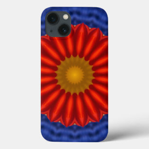 Pato no azul com caleidoscópio vermelho