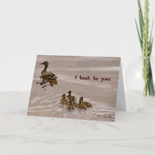 Pato para molhar o cartão (Frente)