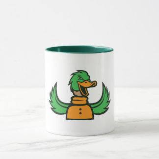 Pato Sly - Caneca Mascot Pato Branca e Branca
