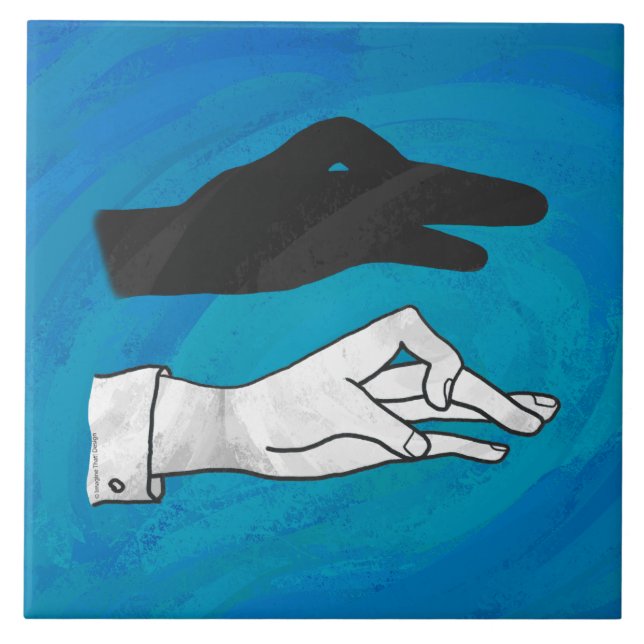 Pato Sombra em Azul (Frente)