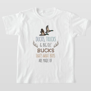 Patos, Caminhões e Camisa Gráfica de T-Shirt para