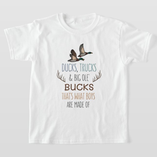 Patos, Caminhões e Camisa Gráfica de T-Shirt para  (Postura )