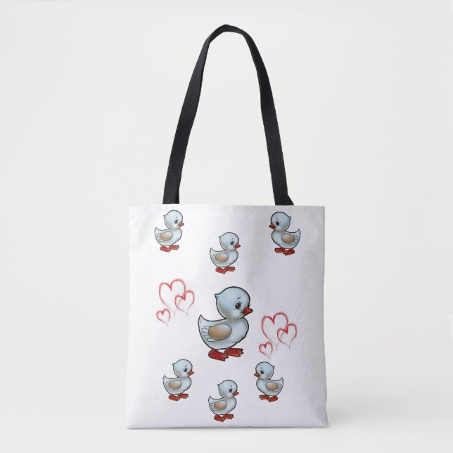 Patos com saco de tote (Frente)