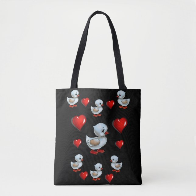 Patos com saco de tote (Frente)