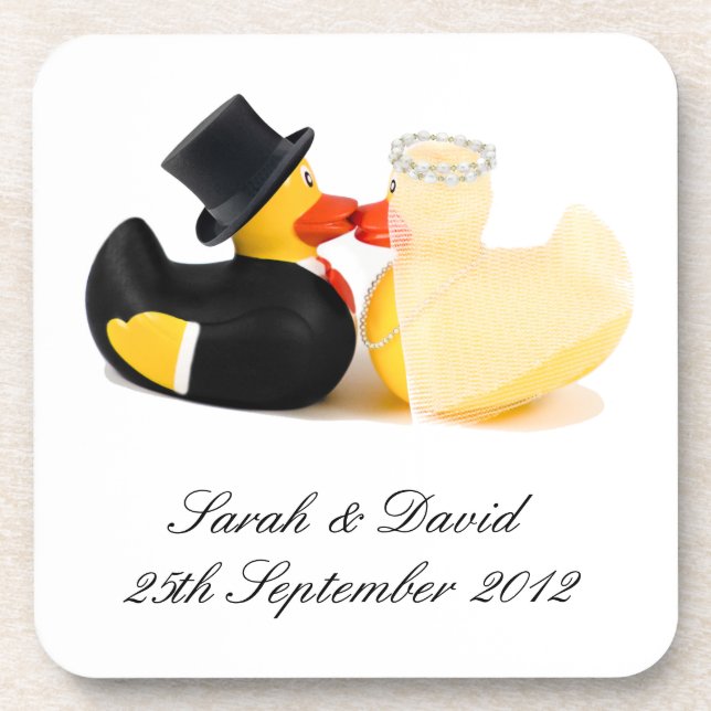 Patos de casamento 2 ... porta-copos (Frente)