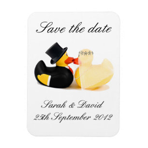 Patos de casamento 3 ... ímã para salvar a data