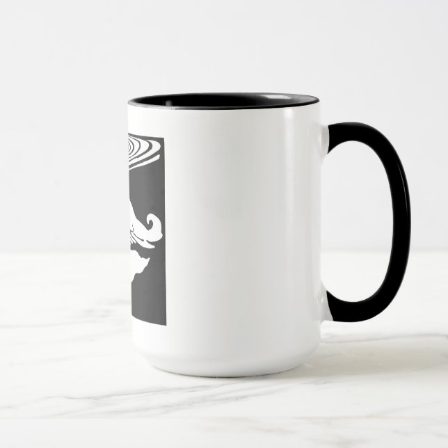 Patos De Madeira Vitorianos Em Caneca (Direita)