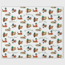 Patos em Toques de Papel de Embrulho de Formatura