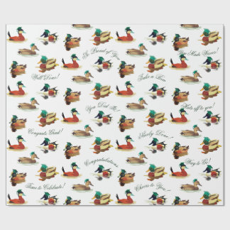 Patos em Toques de Papel de Embrulho de Formatura