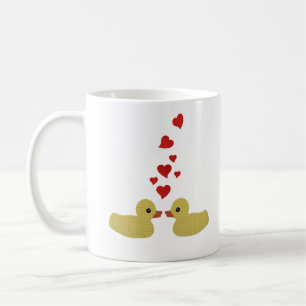 Patos na caneca do amor
