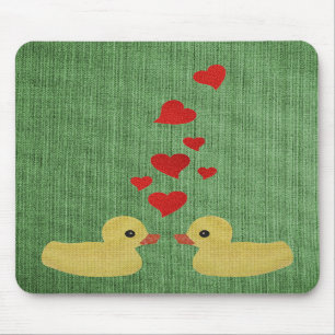 Patos no amor Mousepad