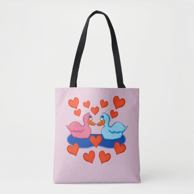 Patos no Amor Tote Bag (Frente)